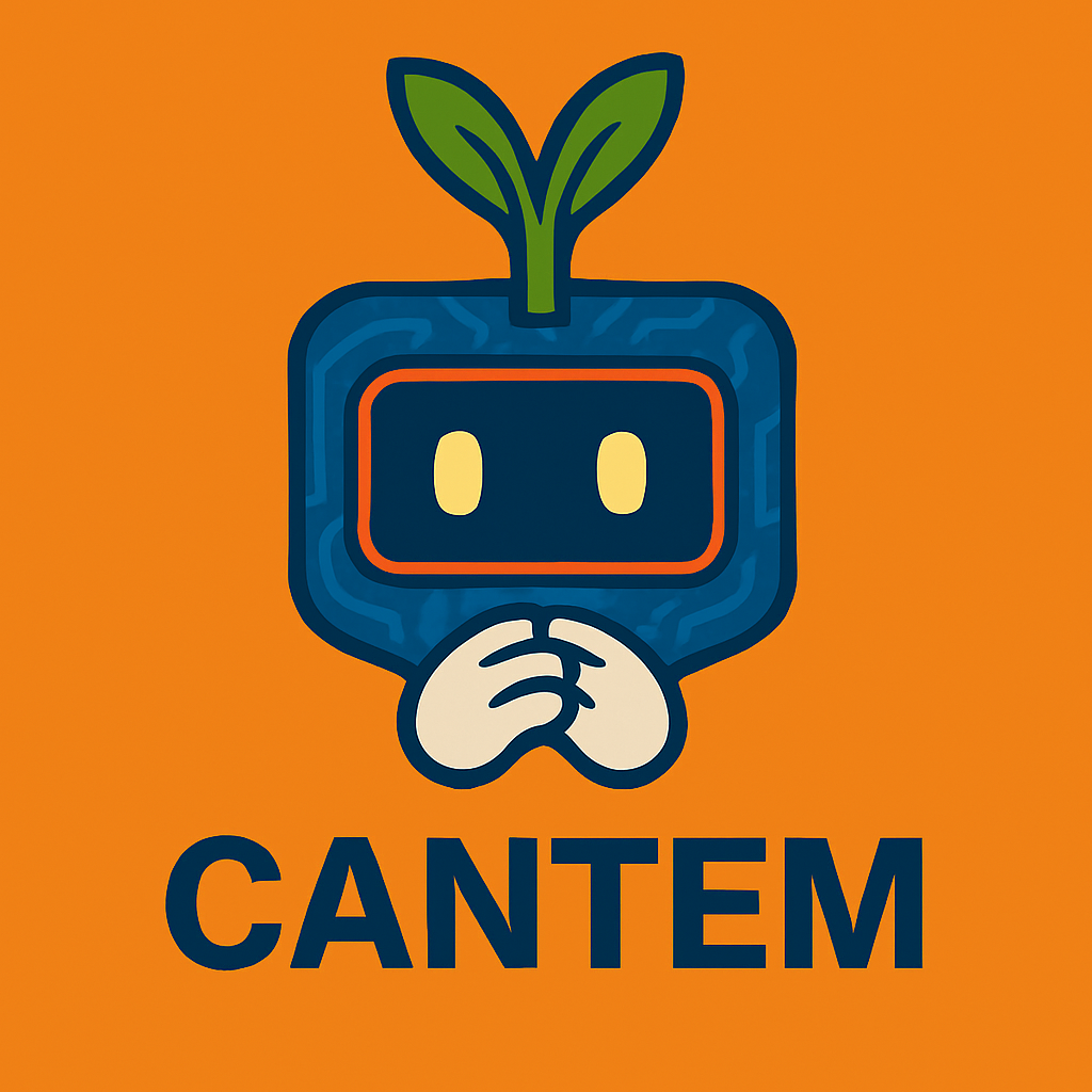 Cantem mascot — the turnip-bot